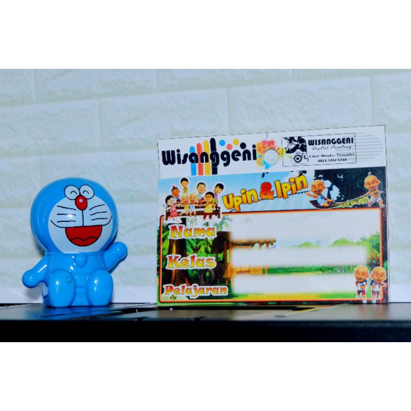 STICKER BUKU PELAJARAN Label Buku Pelajaran Tema Kartun