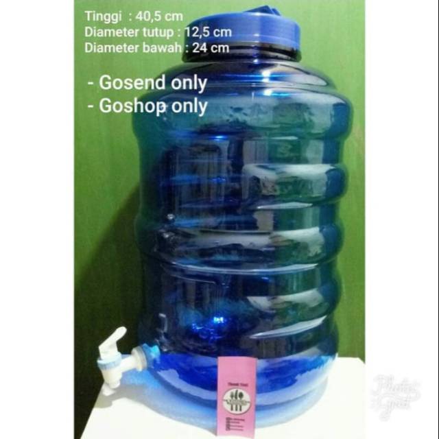 Galon Kran 19 Liter + Tutup