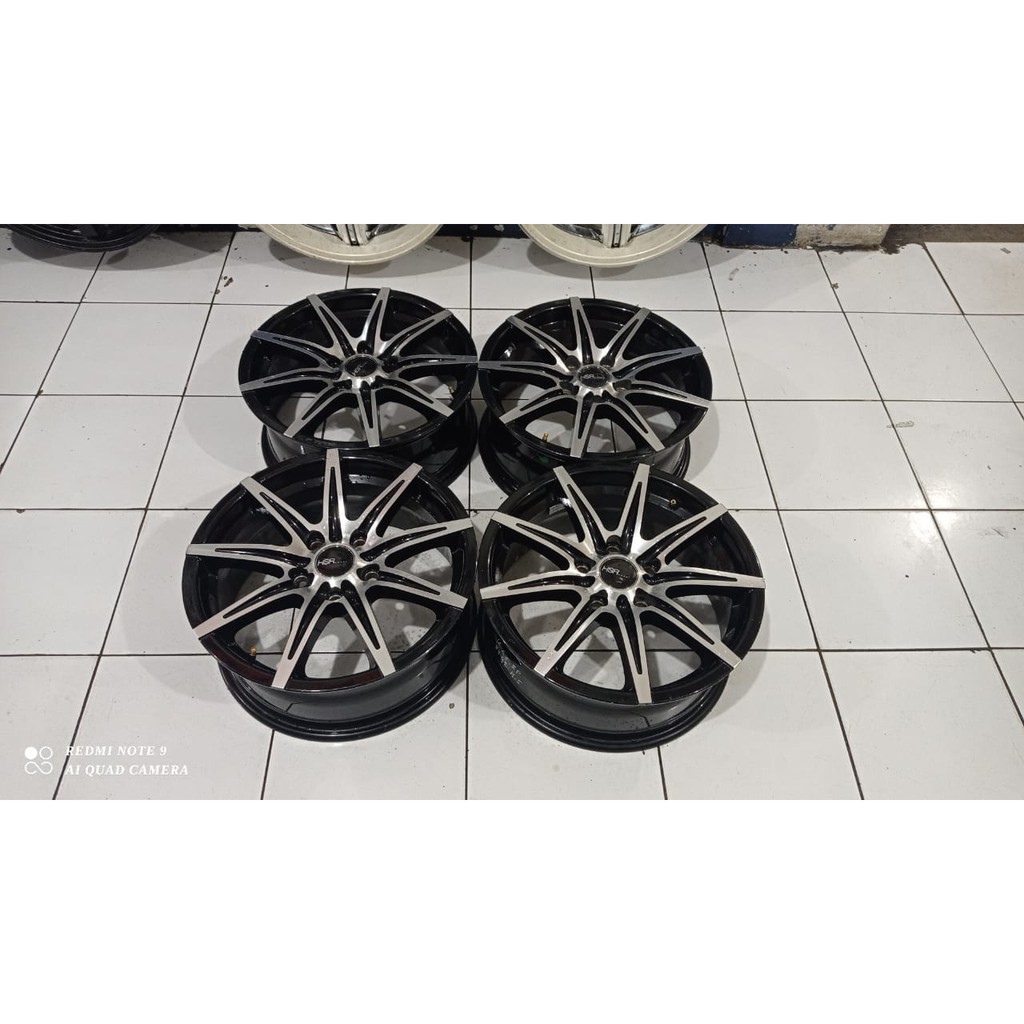 velg mobil bekas racing hsr type kccx ring 16x7 pcd 5x114 seken murah berkualitas
