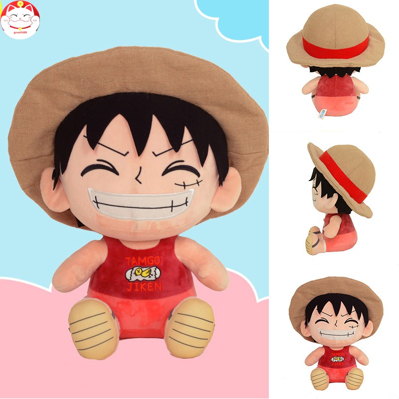 Boneka Plush Karakter Kartun Luffy Untuk Hadiah Ulang Tahun