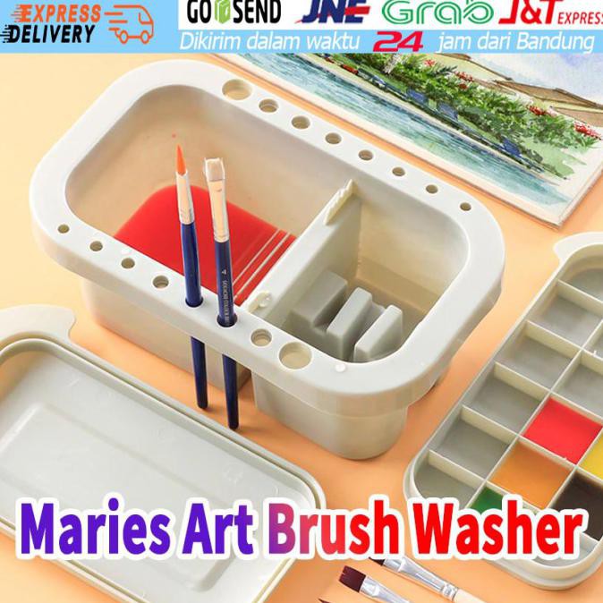 

Ready Oke] Maries Palet Ember Alat Pembersih Kuas Lukis Stand Palette Cat Tempat