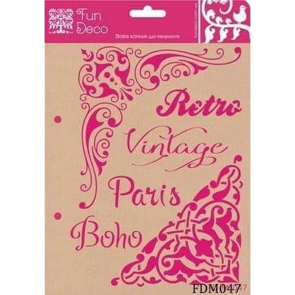 

Fun Deco Stencil ~ FDM047