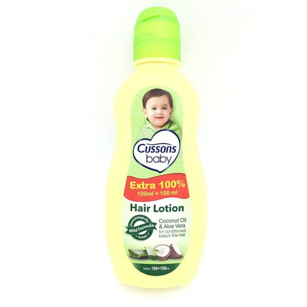 Cussons Baby Hair Lotion Coconut Oil &amp; Aloe Vera 100+100ml