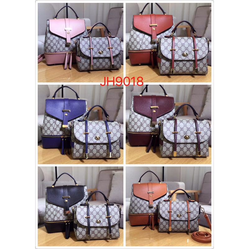RANSEL GUCCI 3 Fungsi 9018 DEN set 2in1 TAS RANSEL TAS SELEMPANG TAS BRANDED TAS GUCCI TAS BATAM