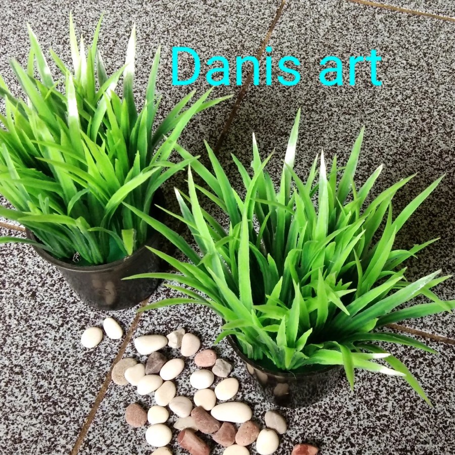 Rumput plastik / set rumput palsu