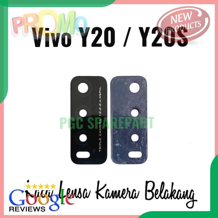 SPAREPART HP ORIGINAL RING KACA LENSA KAMERA BELAKANG VIVO Y20 Y20S TERLENGKAP