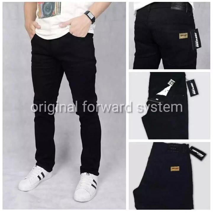 celana jeans denim panjang skinny semi slimfit forward cowo/cowok/pria murah dan grosir