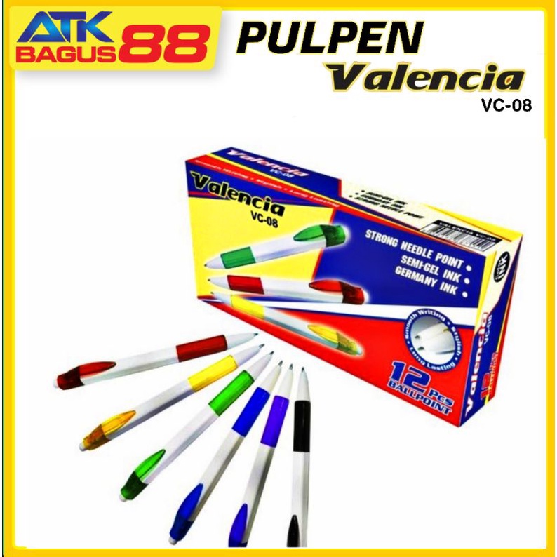 

1 Pcs BALLPOINT - PULPEN - Pen kotak segi promosi Valencia