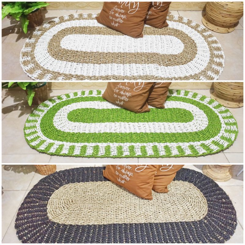 Jual Rug Seagrass Oval / Karpet Anyaman Oval / Karpet Seagrass Ukuran