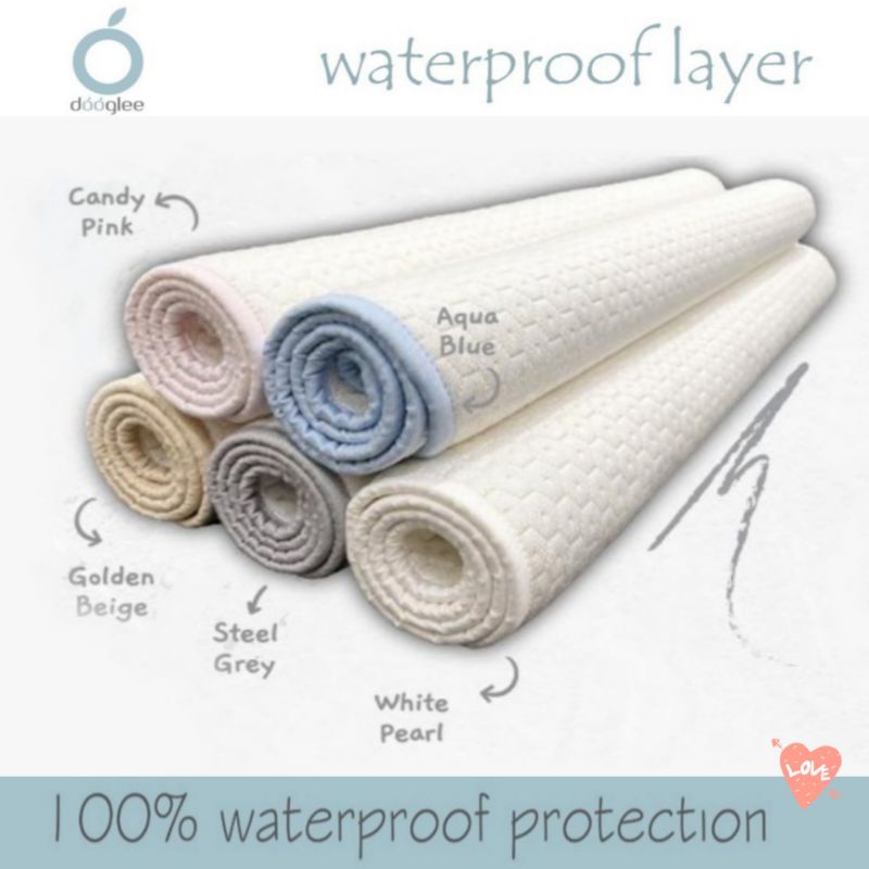 Dooglee Waterproof Layer | Alas Kasur / Perlak Ompol Anti Air Bayi - Anak - Dewasa