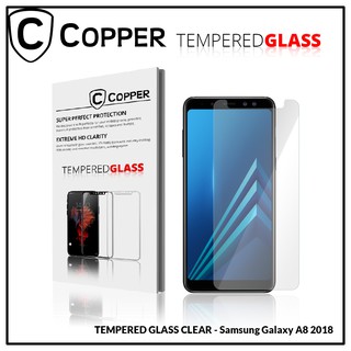 Samsung A8 2018 - COPPER Tempered Glass Full Clear