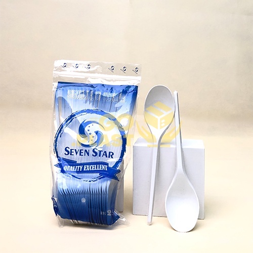 [25PCS] THREESTAR SENDOK MAKAN PLASTIK
