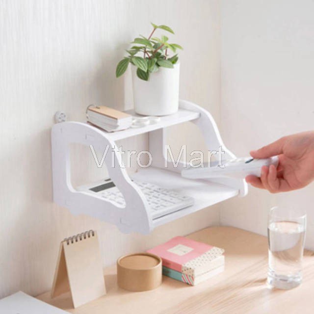 Vitro Mart - Dekorasi dinding Rak Dinding WIFI Storage Rak Gantung Serbaguna Vintage rak WIFI