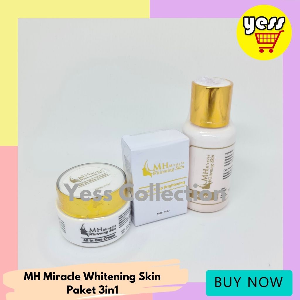 MH Miracle Whitening Skin Paket 3in1 Cream MH COD - YESS