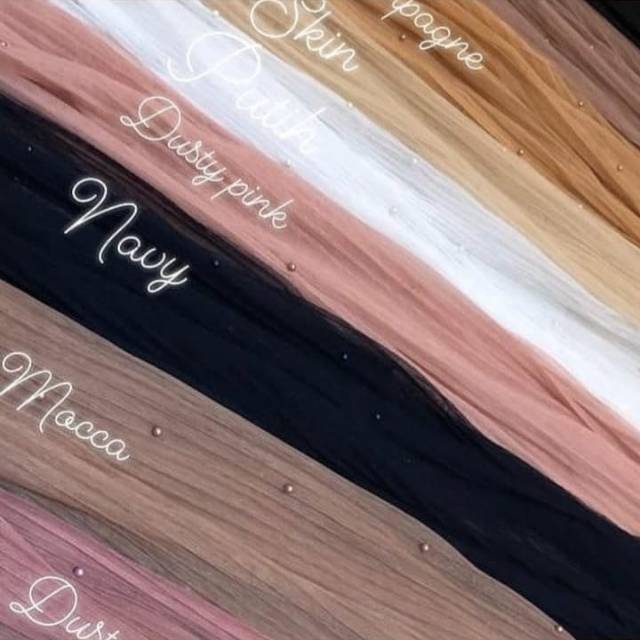 KAIN #Tulle pleats mutiara