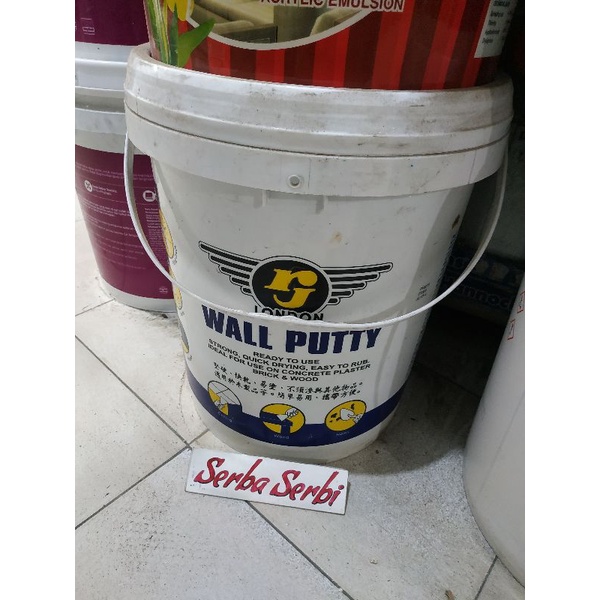 (25kg RJ LONDON (INSTAN)) Dempul plamir dinding beton wall putty RJ 25kg (instant)