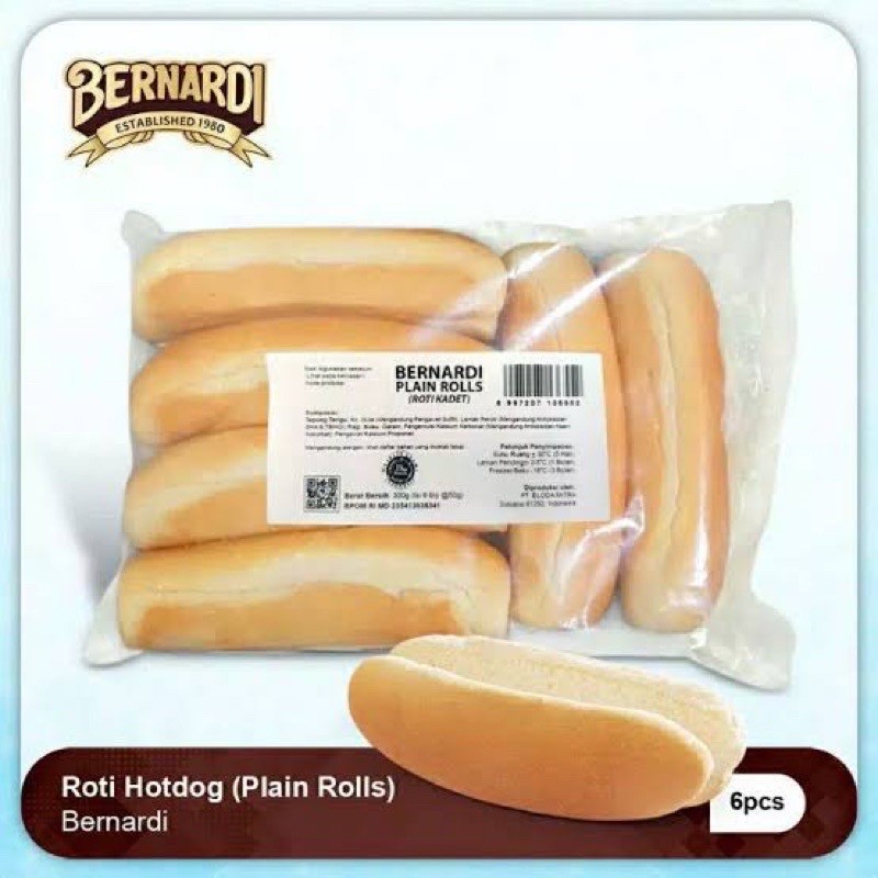 

BERNARDI ROTI HOTDOG (PLAIN ROLLS) ISI 6