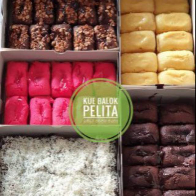 

Kue balok lumer pelita Mix