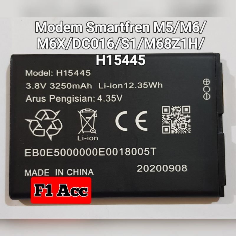 Baterai Batre Modem Smartfren M5 M6 M6X Original Battery Wifi H15445