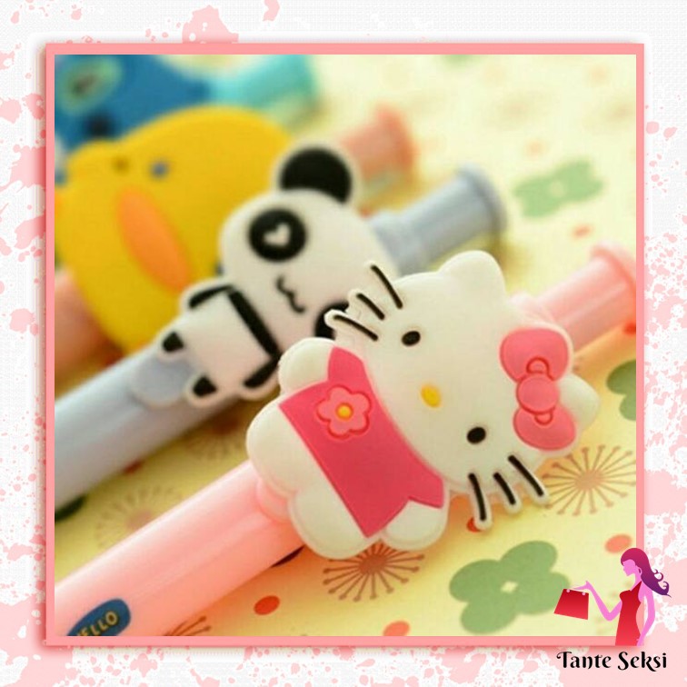 

Pena Lucu Unik ATK Sekolah Alat Tulis Pulpen Ballpoint Karakter Cute 0.5mm Pulpen Pen