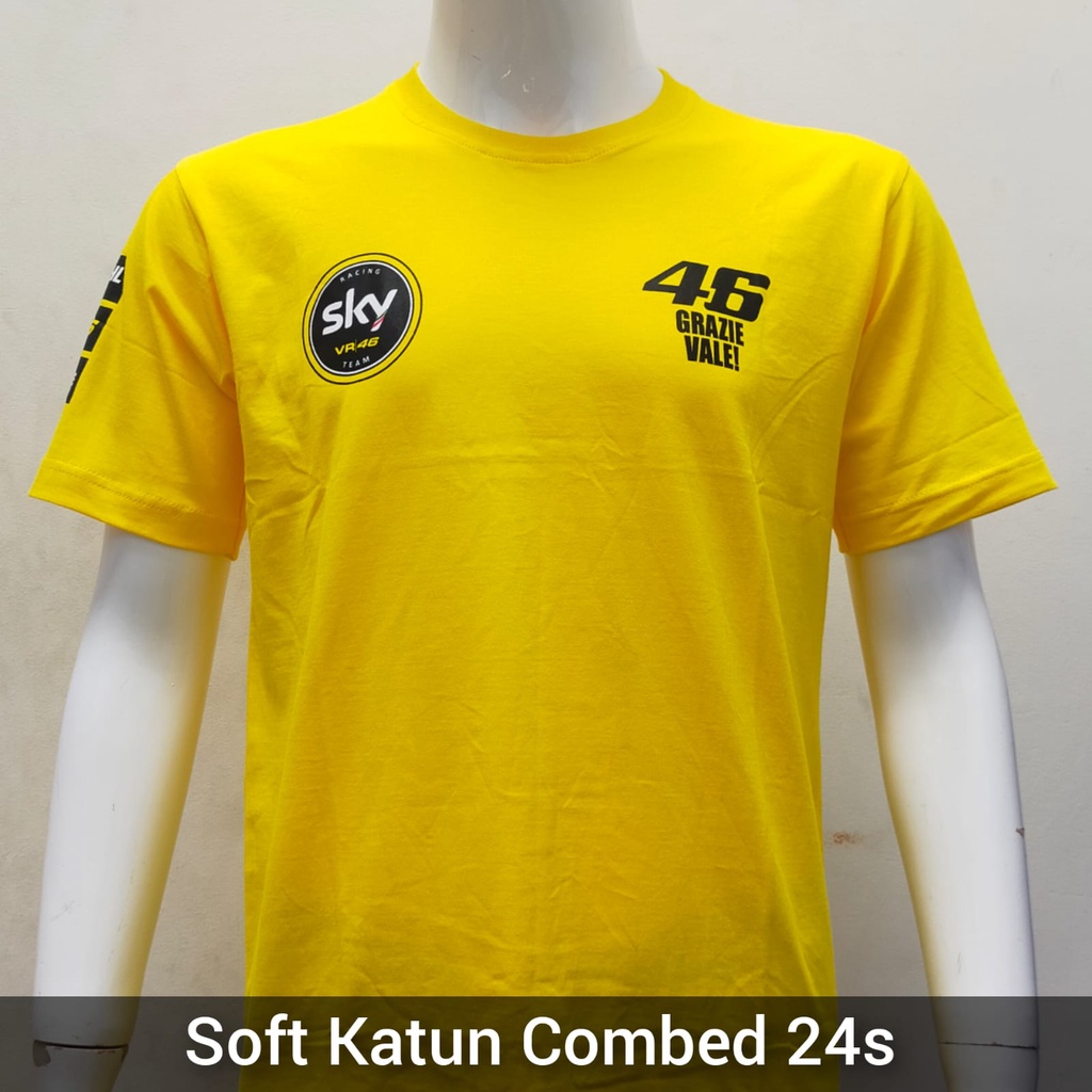 Kaos MotoGP Valentino Rossi Katun Combed Distro Moto GP