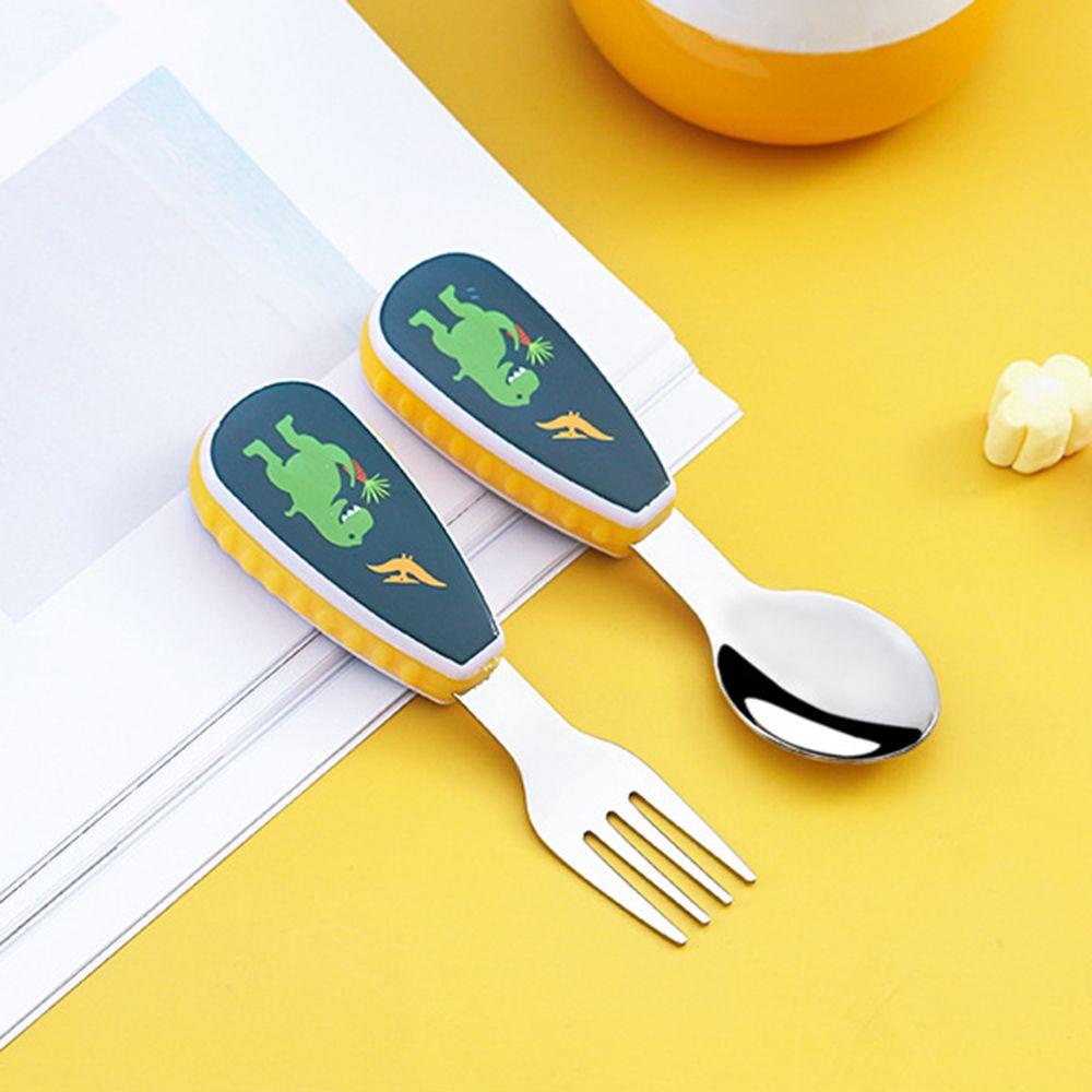 Top Set Peralatan Makan Anak Bayi Gadget Kartun Sendok Garpu Set Untuk Makan Anak