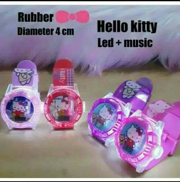 Jam Tangan Anak Laser Melodi Lampu ( Karakter Cewek )