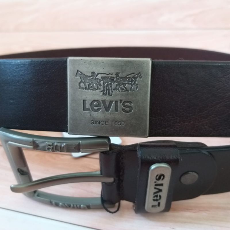 Sabuk Pria / Ikat pinggang levis kulit asli 100%