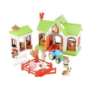 elc wooden classic farm playset