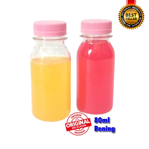 80ml botol jelly PET plastik botol sirup botol obat