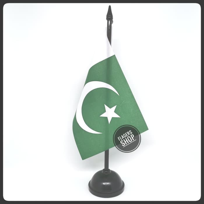 

Bendera Meja Pakistan + Tiang Kayu