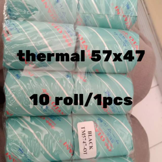 

Kertas thermal struk 57x47 isi 10 roll