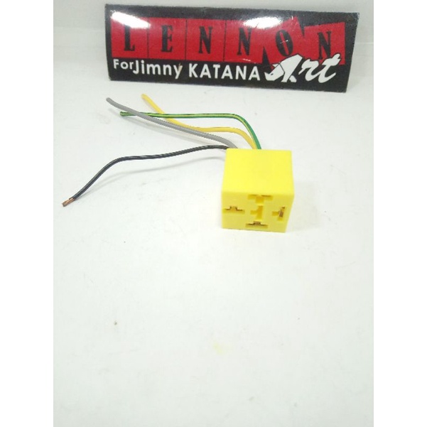 soket rumah relay 4 kaki