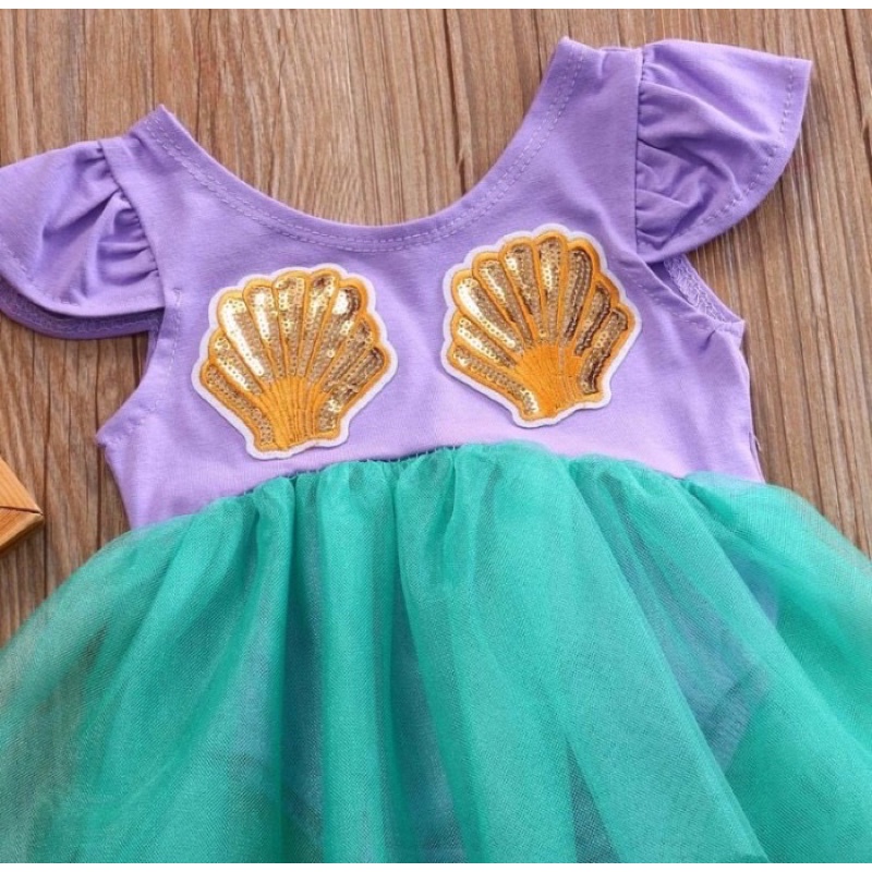 [0-3th] BAJU DRESS MERMAID ANAK BAYI BALITA IMPORT-1