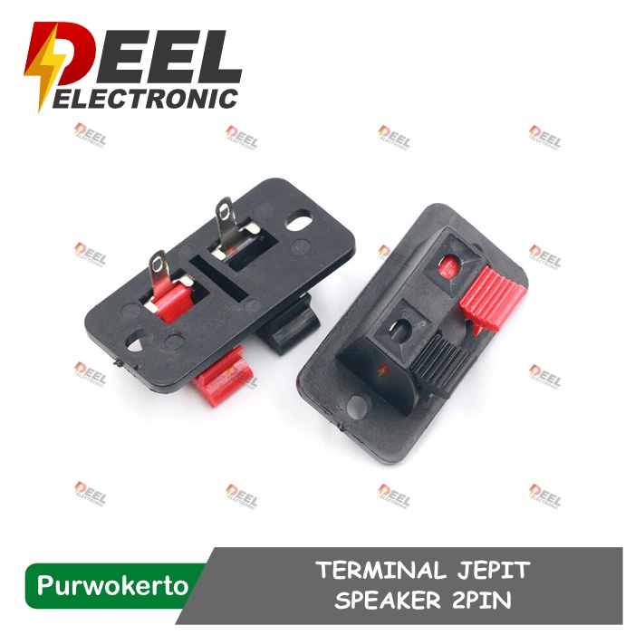 TERMINAL JEPIT SPEAKER 2 PIN TERMINAL SPEAKER KABEL POWER BOX SOKET 2P