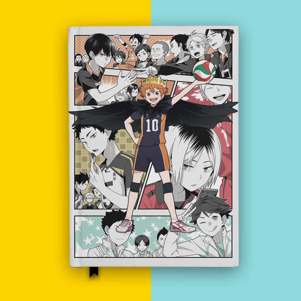 

Notebook Haikyuu Comic Strip Anime Cosplay Buku Tulis Hardcover Custom
