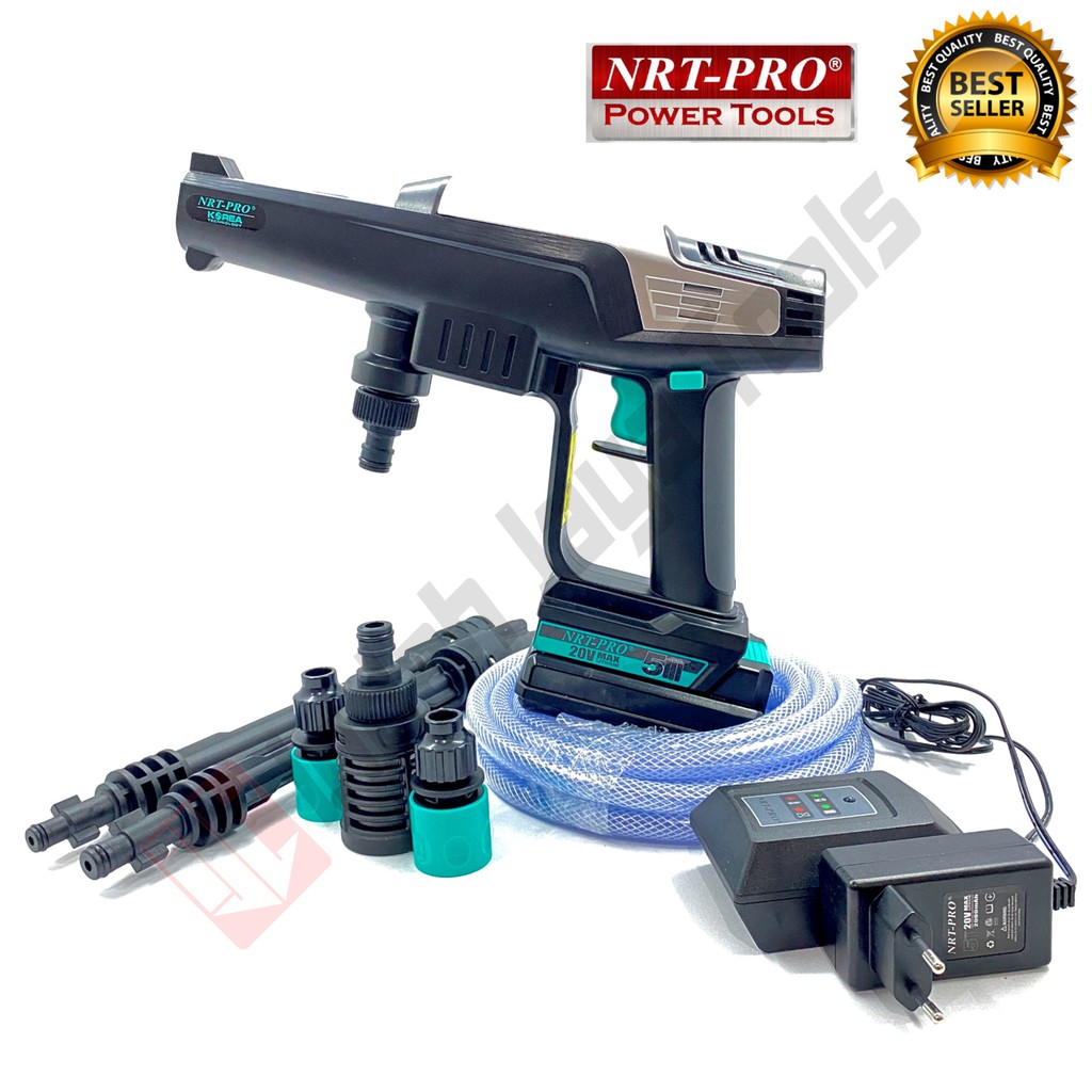 NRT-PRO JC25DC Cordless Jet Cleaner 20V - Mesin Cuci Motor Mobil AC Baterai Batere Steam