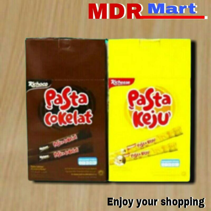 

PASTA NABATI RASA KEJU COKLAT 1 BOX ISI 30 PCS @ 8 GRAM