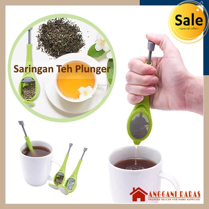 Tea Infuser Saringan Minuman Teh Chinese Tea Herbal Model Pipet Celup Plunger