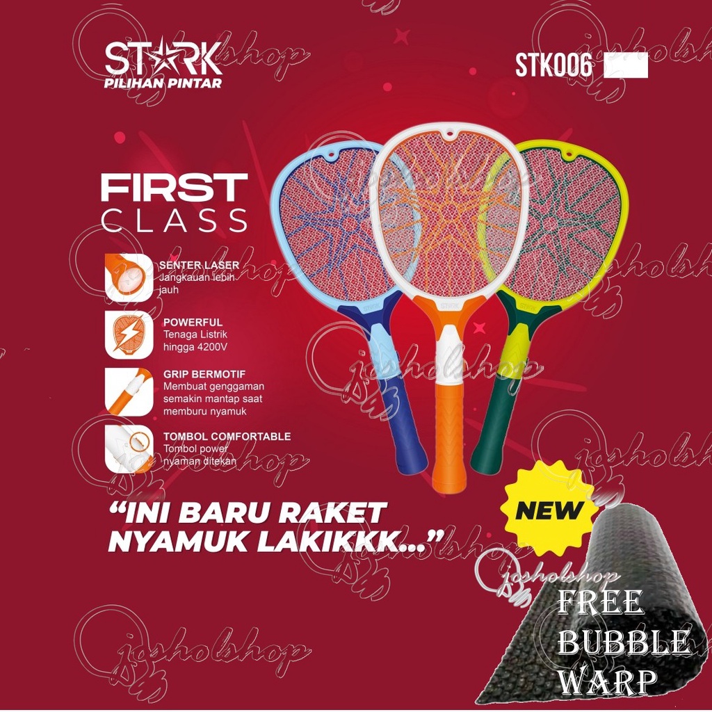 STARK Raket Nyamuk STK-006 + Lampu Senter