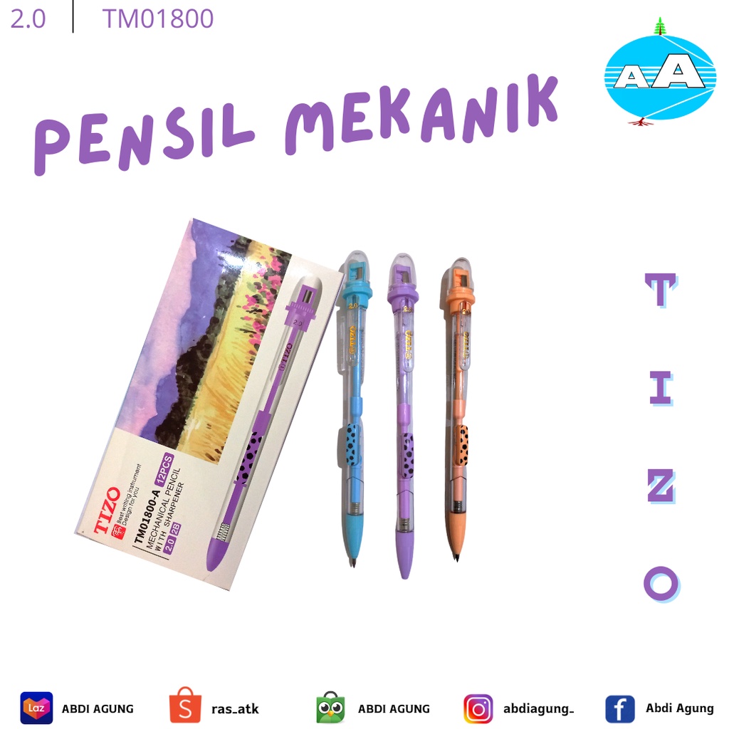 

Pensil Mekanik Tizo TM01800-A/pack