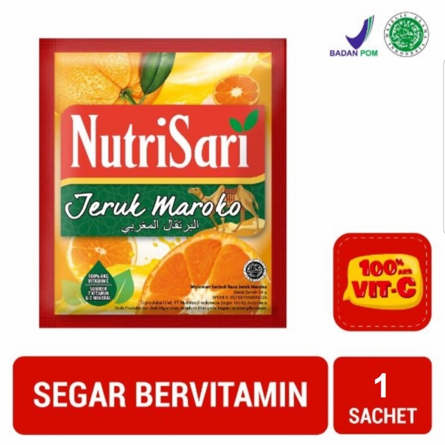 

NutriSari Jeruk Maroko - Minuman Vitamin C & D (1 Sachet)