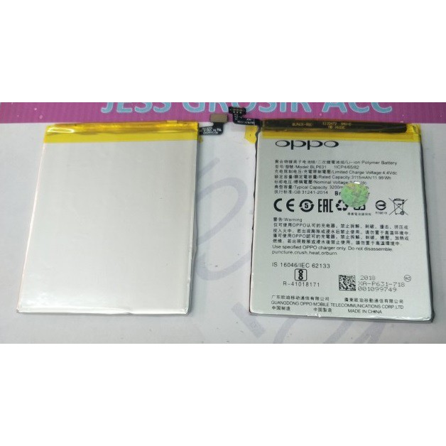 Battery Batre Baterai Oppo A77 F3 F5 F5 Plus BLP631 BLP-631 BLP 631