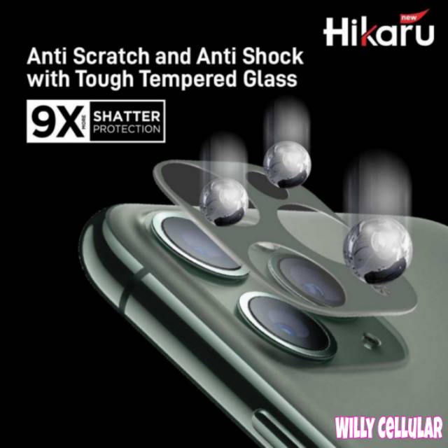 Premium Kamera Apple iPhone 11 - 11 Pro - 11 Pro Max - Crystal Glass Camera Lens Protector - Hikaru-2