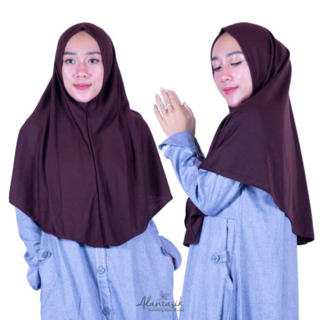 Alantasik - Jilbab Kaos PE Premium Simple non pet/ daily hijab / hijab simple KAOS R.24