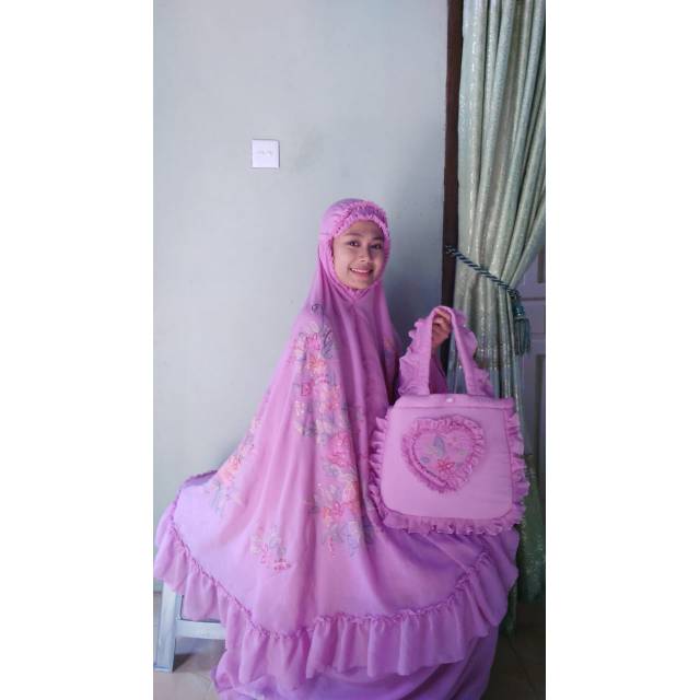 Mukena sulam bayang