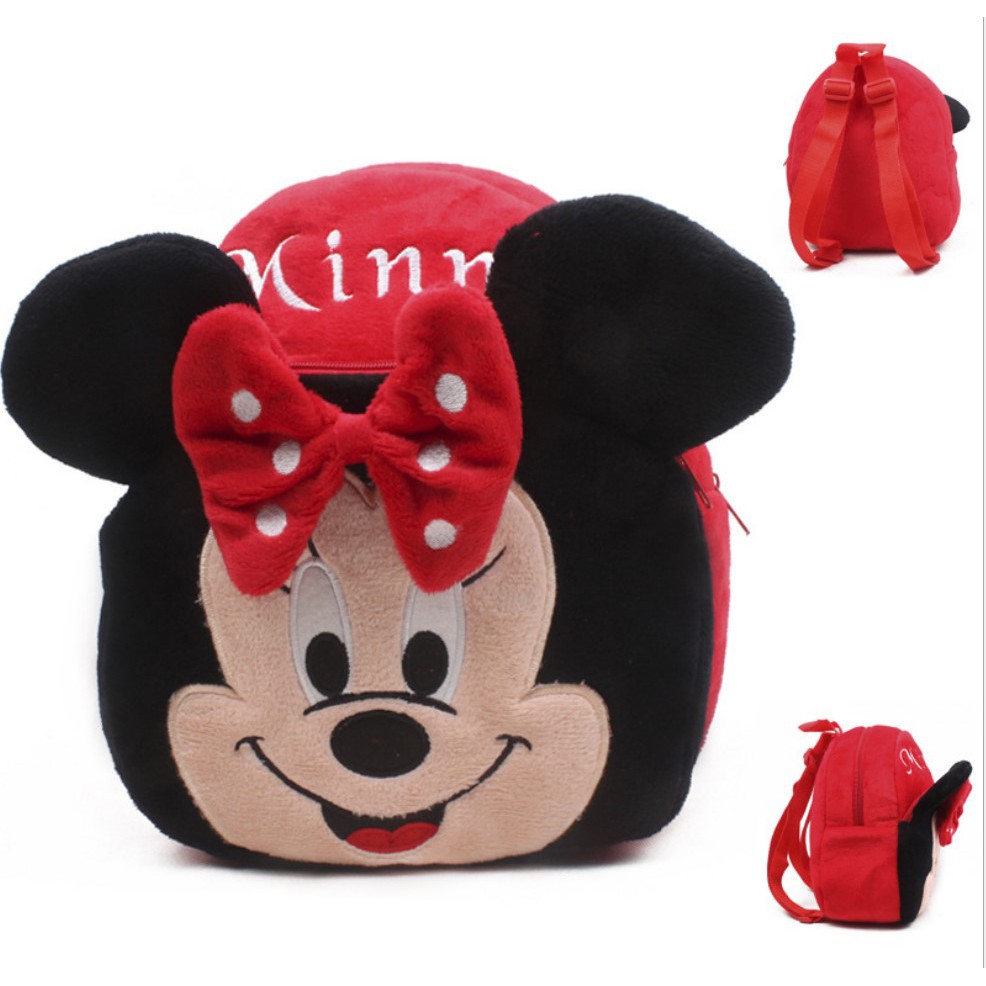 Tas Ransel Anak-anak Backpack Karakter Kartun Tas Punggung Motif Boneka Balita Kain Bludru Lembut Azgalery T76-1 KECIL