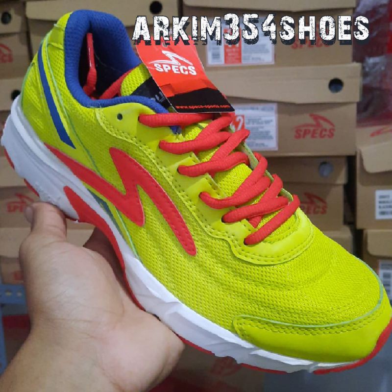 SEPATU RUNNING SPECS CARTENZ TOXIC GREEN (UK. 40-41) 100% ORIGINAL