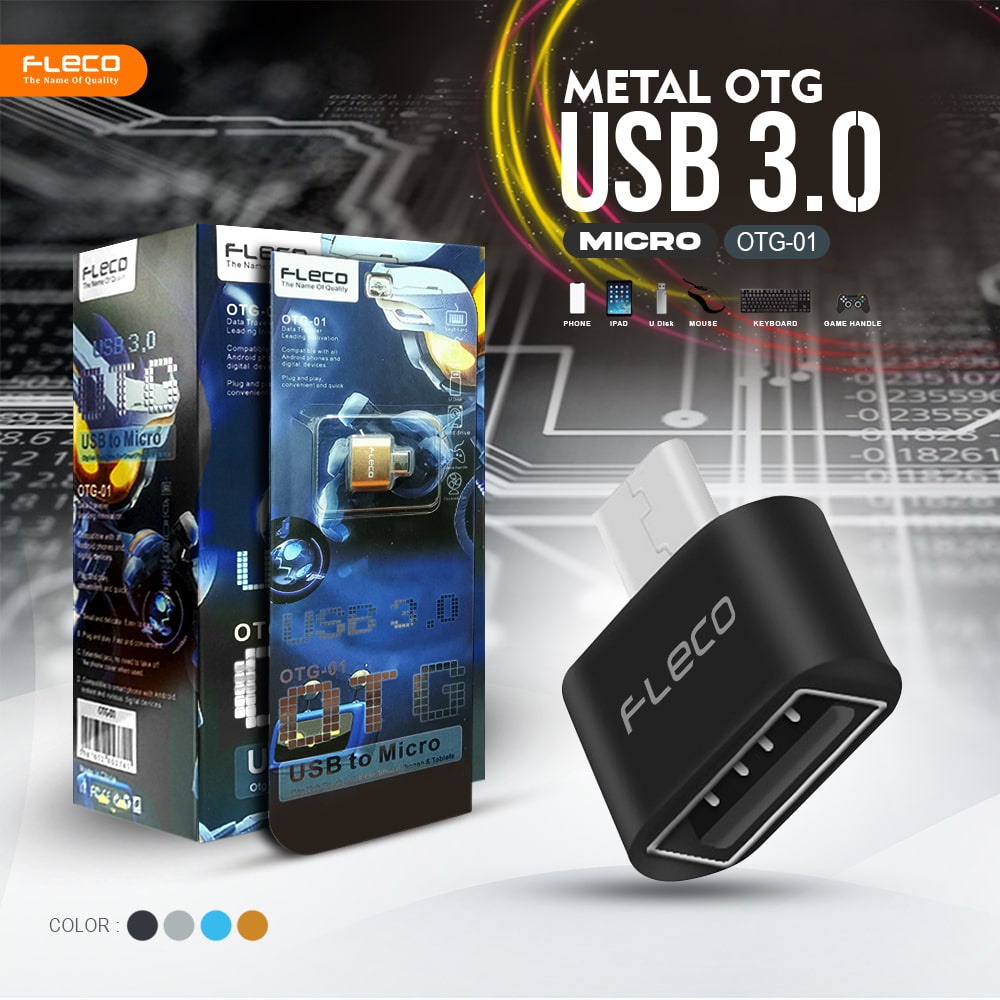 OTG FLECO METAL Type C - Micro / USB 3.0 / OTG Adapter