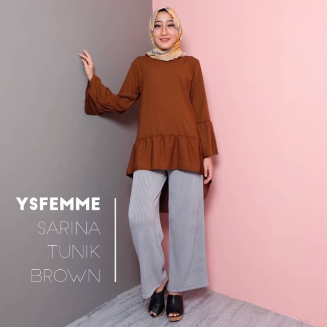 YSFEMME - SARINA TUNIK BROWN